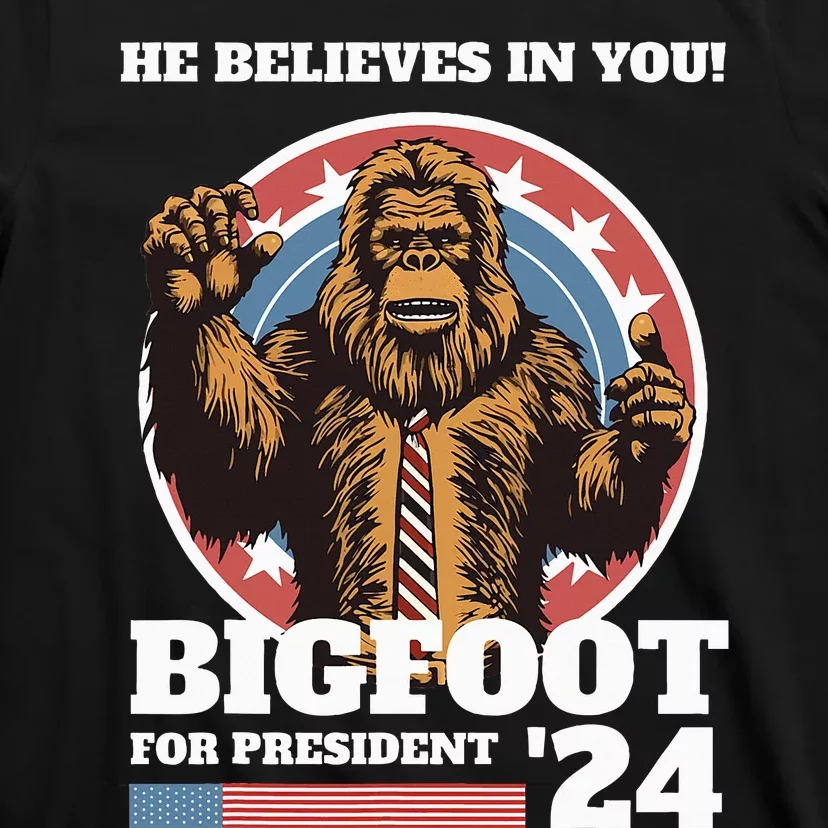 Bigfoot For President 2024 T-Shirt