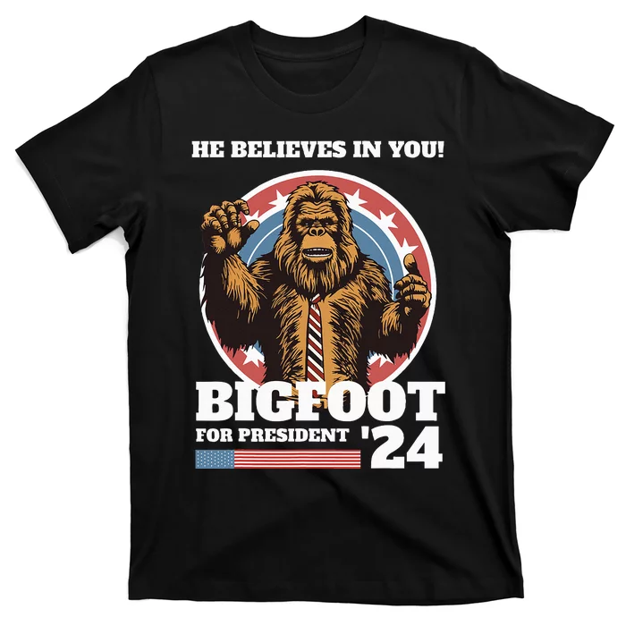 Bigfoot For President 2024 T-Shirt