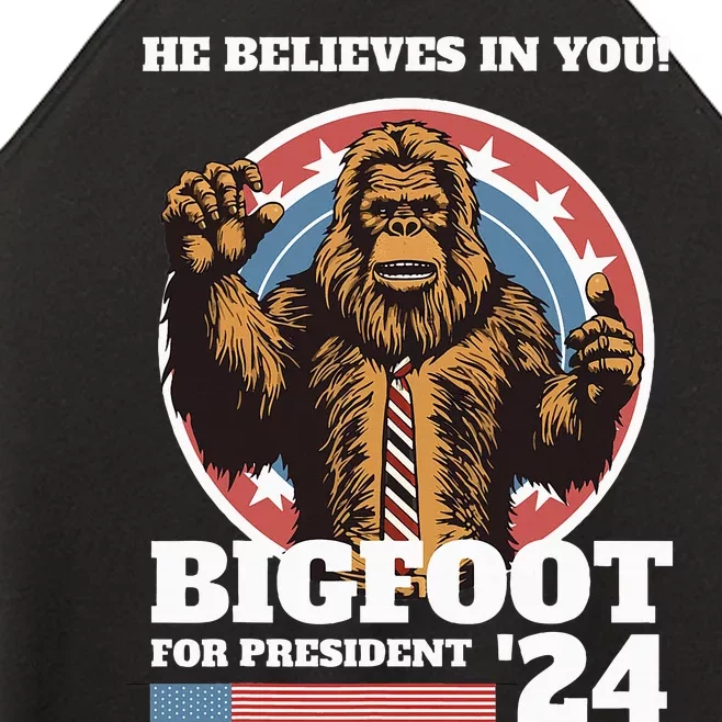 Bigfoot For President 2024 Women’s Perfect Tri Rocker Tank