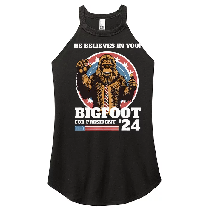 Bigfoot For President 2024 Women’s Perfect Tri Rocker Tank