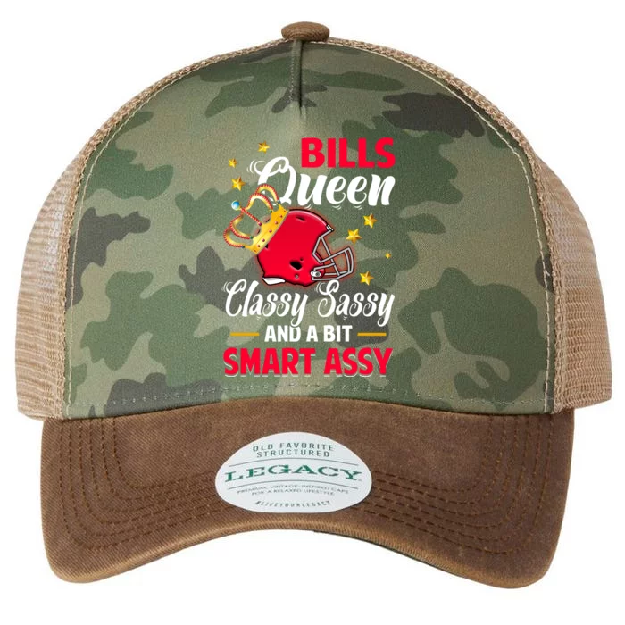 Buffalo Football Queen Classy Sassy And A Bit Smart Assy Legacy Tie Dye Trucker Hat