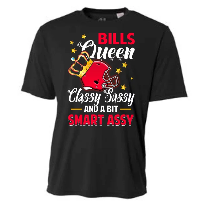 Buffalo Football Queen Classy Sassy And A Bit Smart Assy Cooling Performance Crew T-Shirt