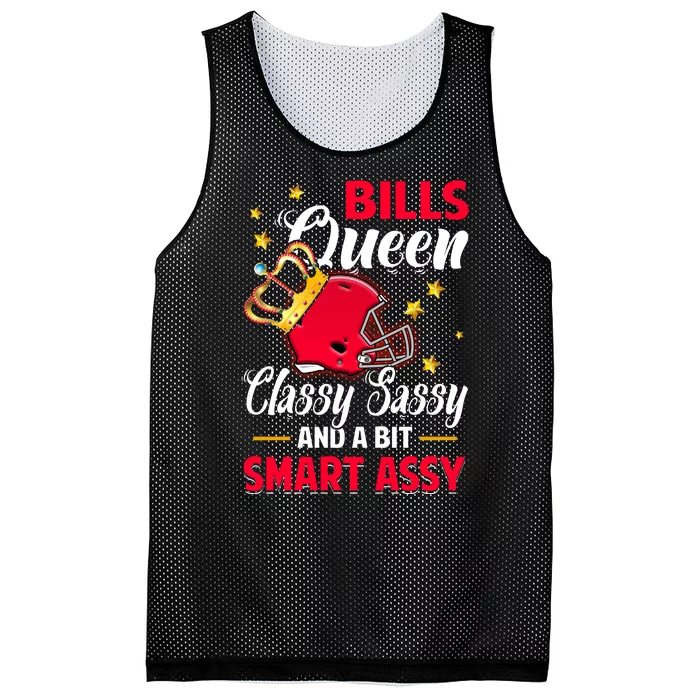 Buffalo Football Queen Classy Sassy And A Bit Smart Assy Mesh Reversible Basketball Jersey Tank