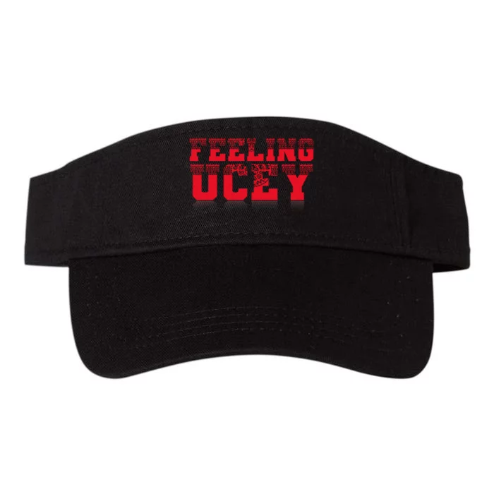 Best Funny Quote Feeling Ucey Gift Valucap Bio-Washed Visor