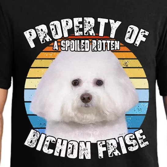 Bichon Frise Retro Property Of Cute Dog Pajama Set