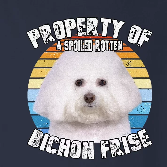 Bichon Frise Retro Property Of Cute Dog Toddler Long Sleeve Shirt