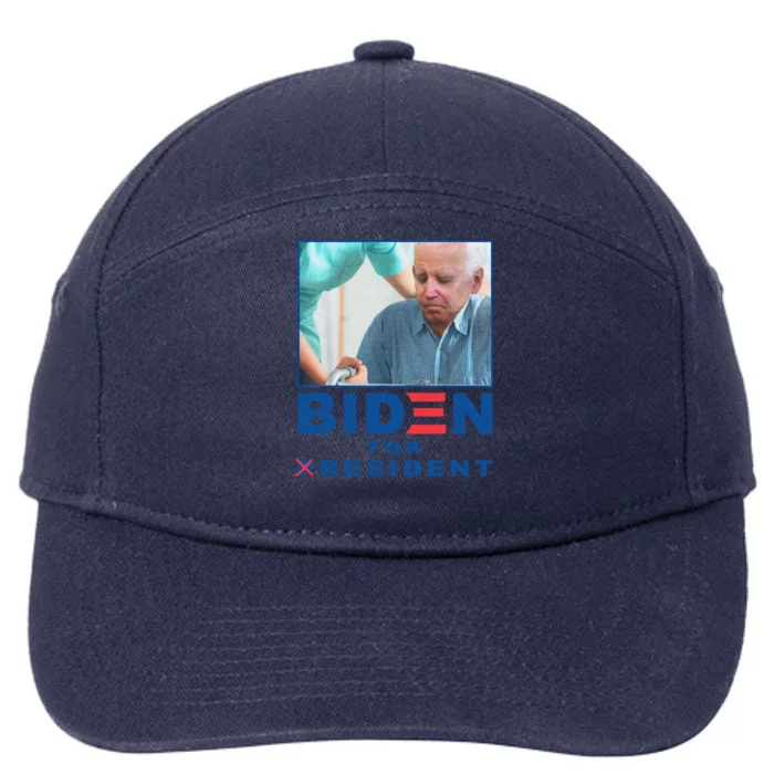 Biden For Resident Funny Biden Nursing Gift 7-Panel Snapback Hat