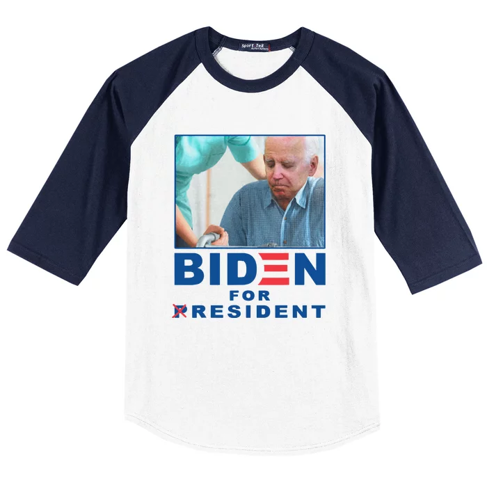 Biden For Resident Funny Biden Nursing Gift Baseball Sleeve Shirt