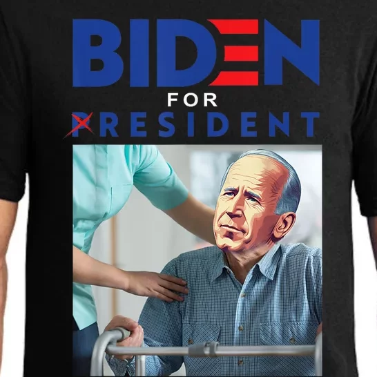 Biden For Resident Biden Nursing Home Anti Joe Biden Trump Pajama Set