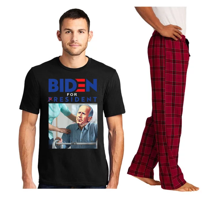 Biden For Resident Biden Nursing Home Anti Joe Biden Trump Pajama Set