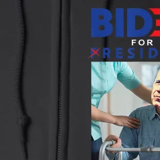 Biden For Resident Biden Nursing Home Anti Joe Biden Trump Full Zip Hoodie