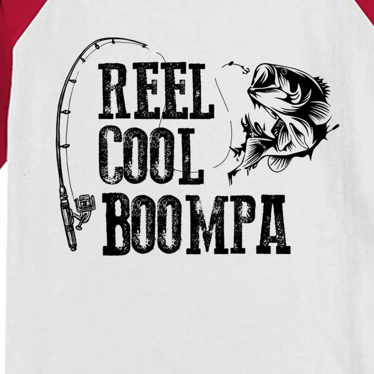 Boompa Fishing: Reel Cool Boompa Funny Gift Cool Gift Kids Colorblock Raglan Jersey