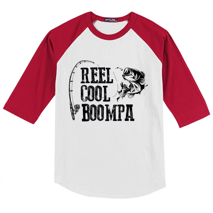 Boompa Fishing: Reel Cool Boompa Funny Gift Cool Gift Kids Colorblock Raglan Jersey