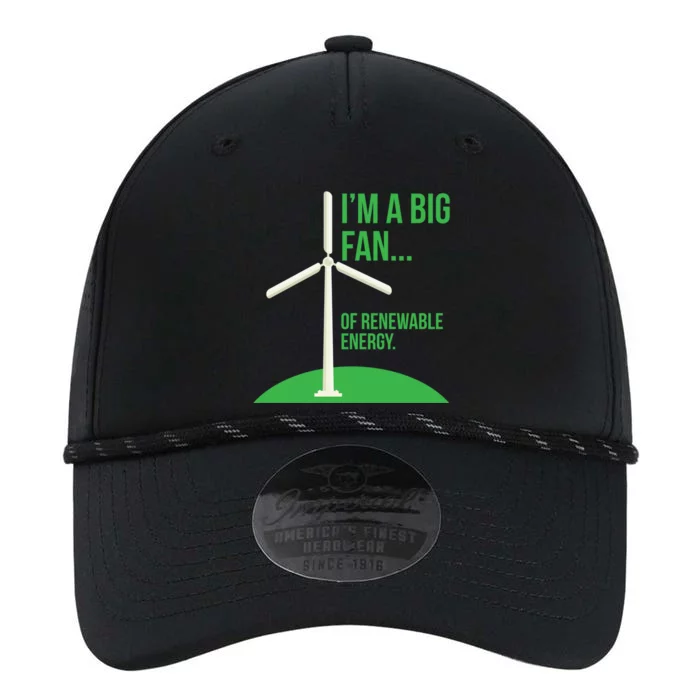 Big Fan Renewable Energy Funny Climate Change Pun Earth Day Gift Performance The Dyno Cap