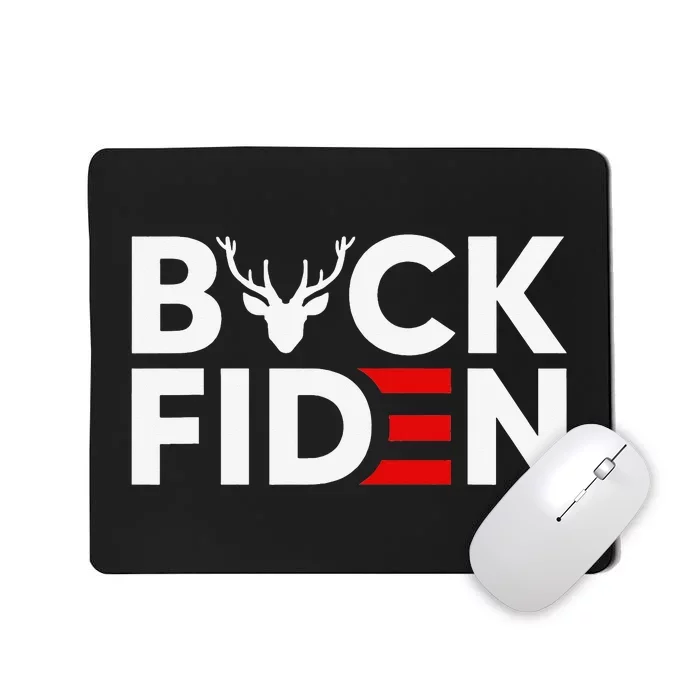 Buck Fiden Retro American Flag Buck Fiden And His Mandates Mousepad