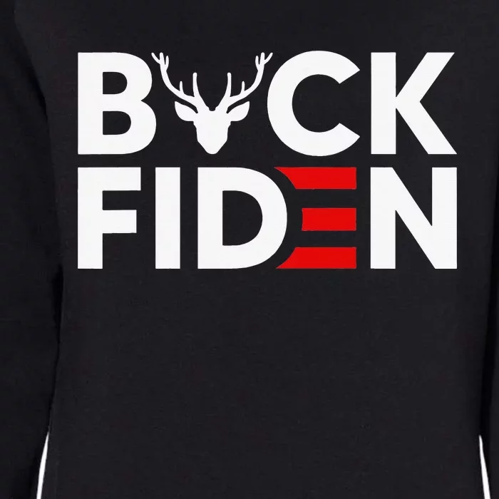 Buck Fiden Retro American Flag Buck Fiden And His Mandates Womens California Wash Sweatshirt