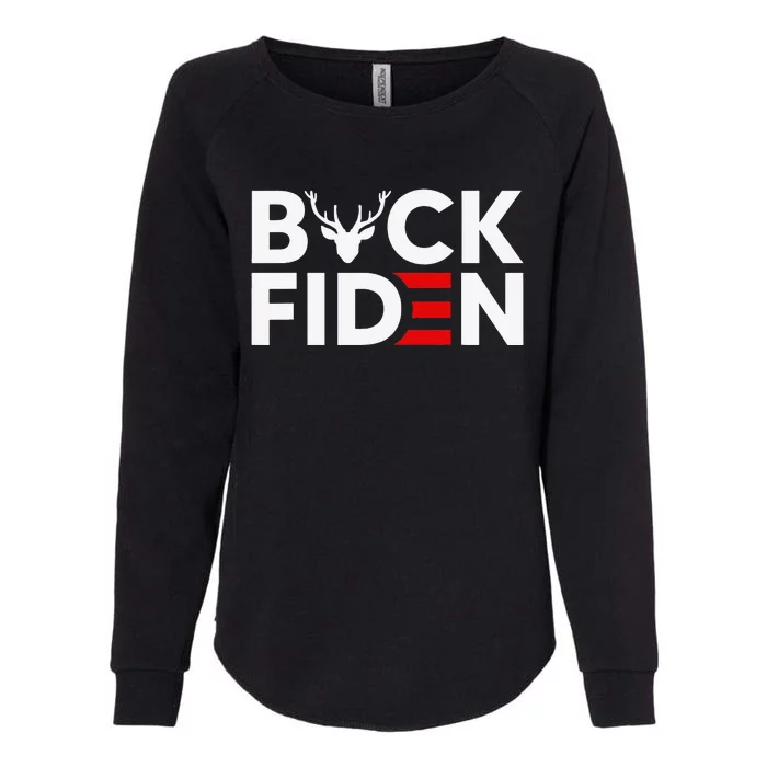 Buck Fiden Retro American Flag Buck Fiden And His Mandates Womens California Wash Sweatshirt