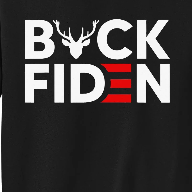 Buck Fiden Retro American Flag Buck Fiden And His Mandates Tall Sweatshirt