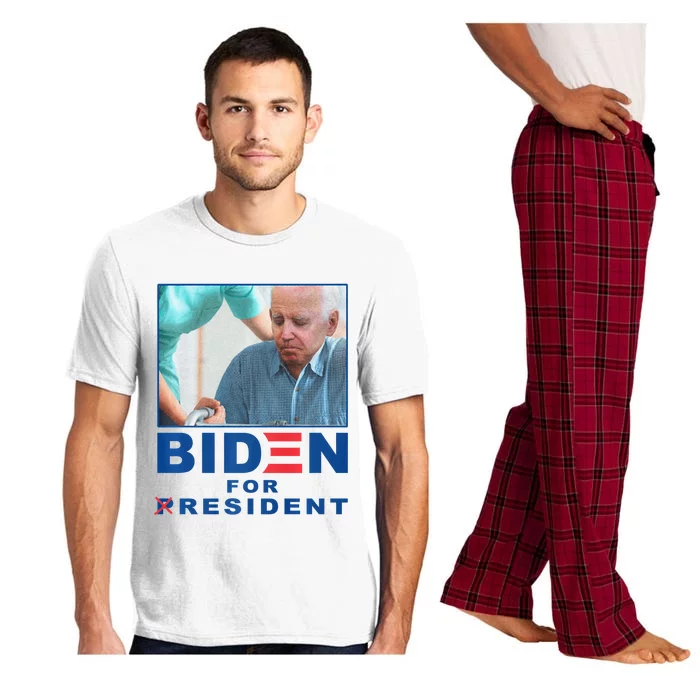 Biden For Resident Funny Biden Nursing Pajama Set