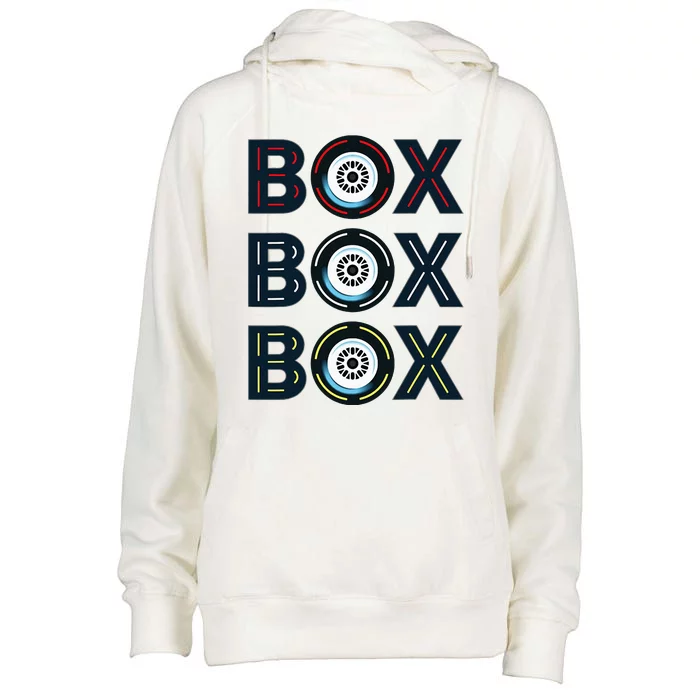 Box F1 Radio Call Box Radio Call To Pit Stop Womens Funnel Neck Pullover Hood