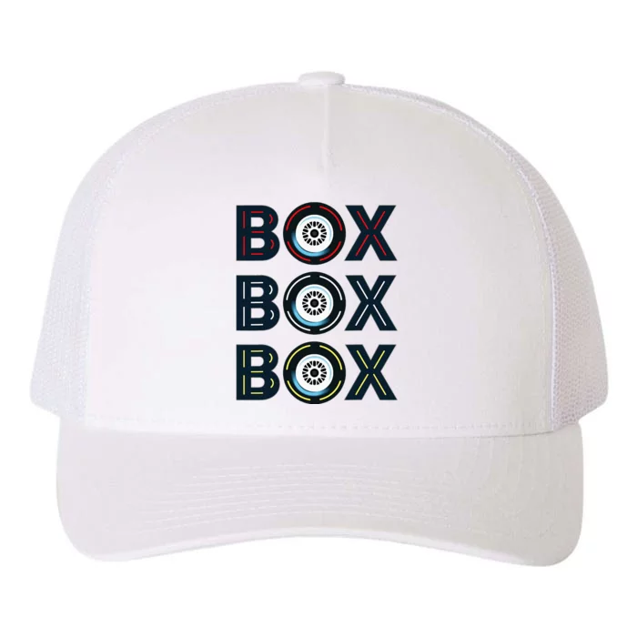 Box F1 Radio Call Box Radio Call To Pit Stop Yupoong Adult 5-Panel Trucker Hat