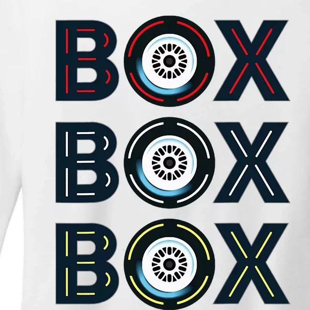 Box F1 Radio Call Box Radio Call To Pit Stop Womens CVC Long Sleeve Shirt