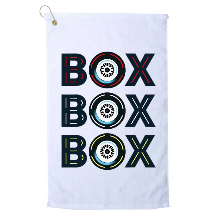 Box F1 Radio Call Box Radio Call To Pit Stop Platinum Collection Golf Towel