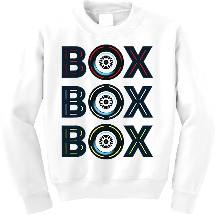 Box F1 Radio Call Box Radio Call To Pit Stop Kids Sweatshirt