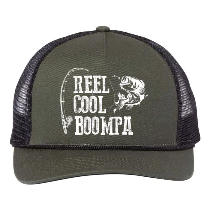 Boompa Fishing: Reel Cool Boompa Funny Gift Cool Gift Retro Rope Trucker Hat Cap