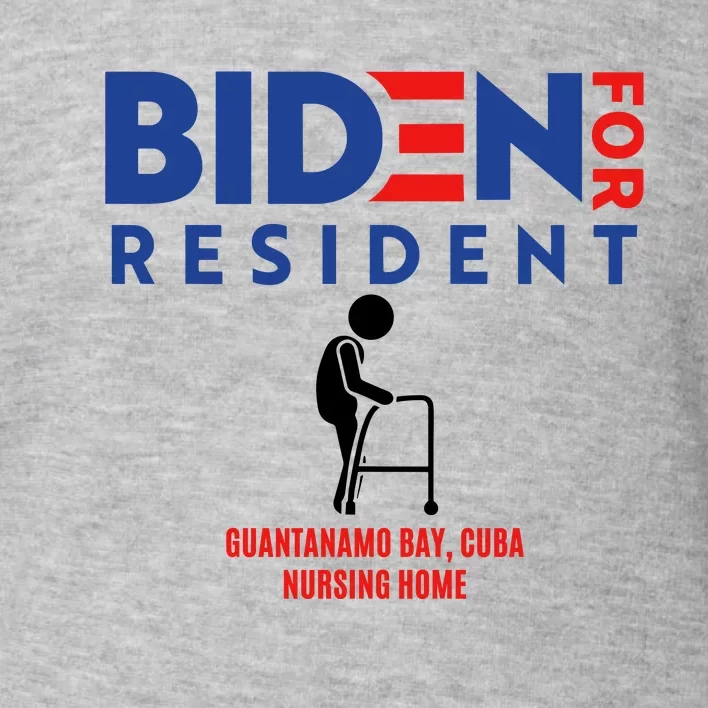 Biden For Resident At Guantanamo Bay Cuba Nursing Home Toddler Sweatshirt