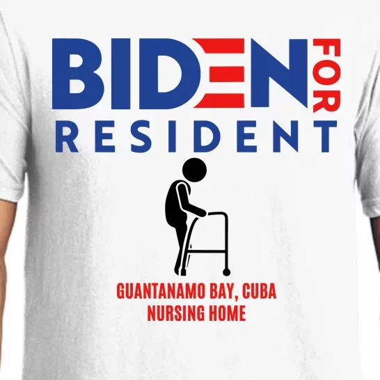 Biden For Resident At Guantanamo Bay Cuba Nursing Home Pajama Set