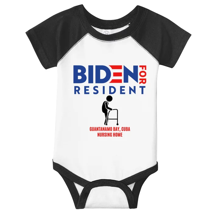 Biden For Resident At Guantanamo Bay Cuba Nursing Home Infant Baby Jersey Bodysuit