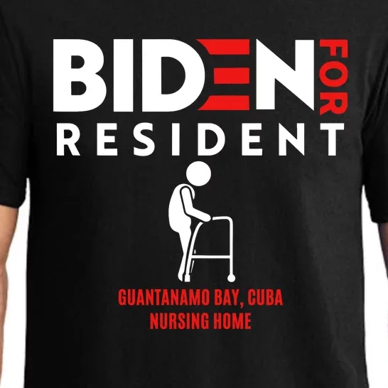 Biden For Resident At Guantanamo Bay Cuba Nursing Home Pajama Set