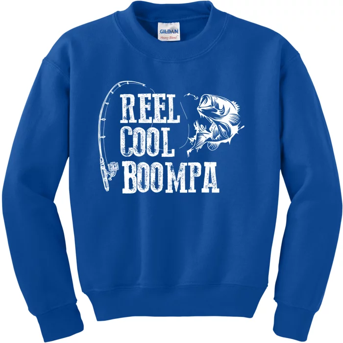 Boompa Fishing: Reel Cool Boompa Funny Gift Cool Gift Kids Sweatshirt