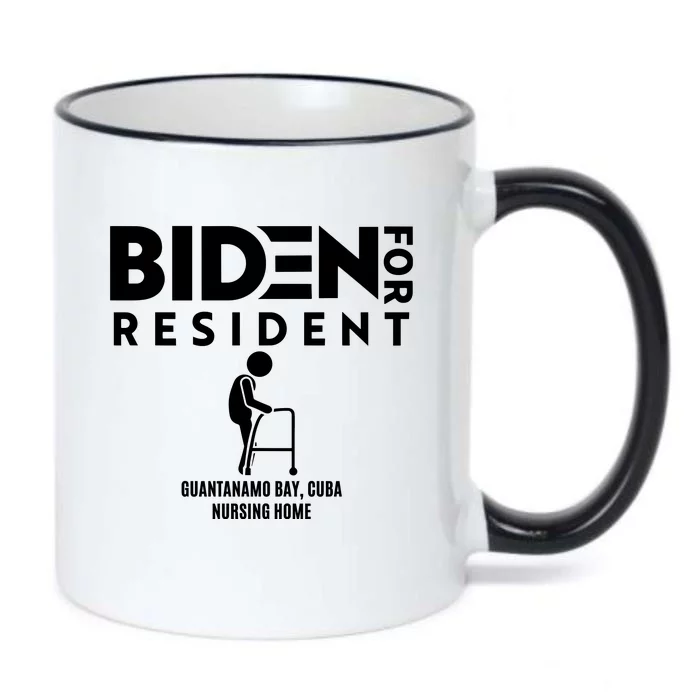 Biden For Resident At Guantanamo Bay Cuba Nursing Home Black Color Changing Mug