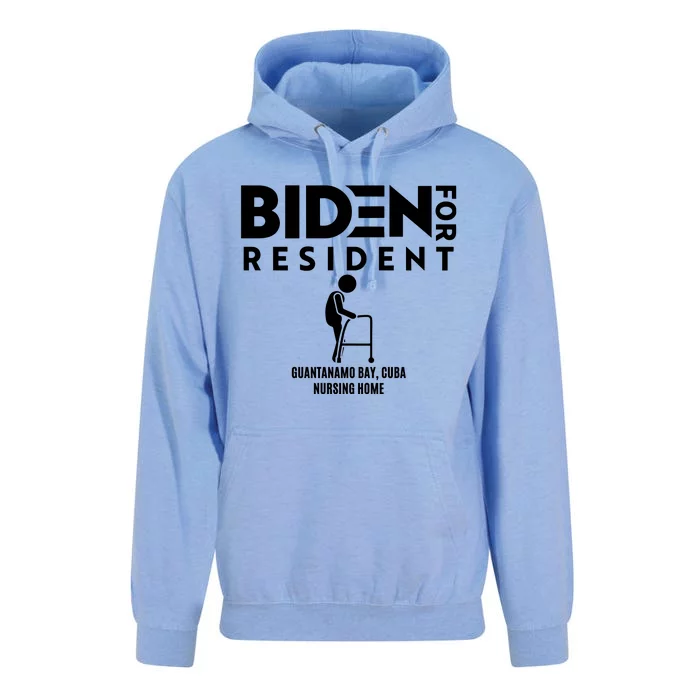 Biden For Resident At Guantanamo Bay Cuba Nursing Home Unisex Surf Hoodie