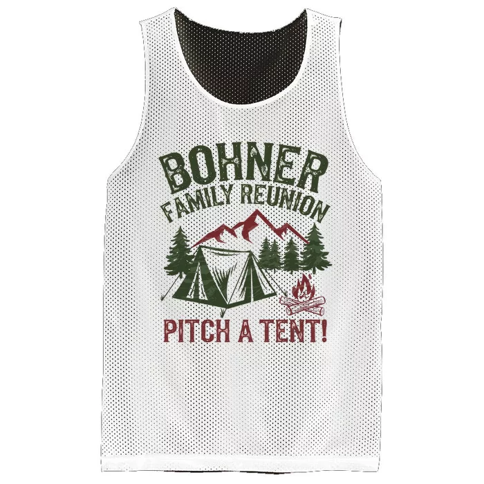 Bohner Family Reunion Pitch A Tent Mesh Reversible Basketball Jersey Tank