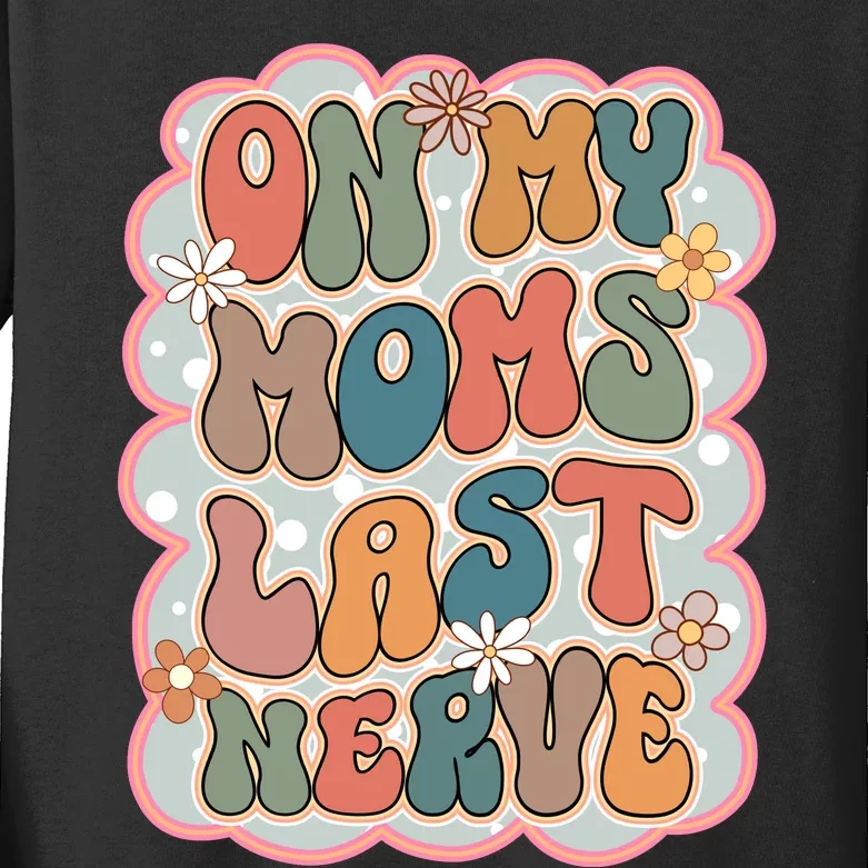 Baby Funny Retro Mom Kids Long Sleeve Shirt