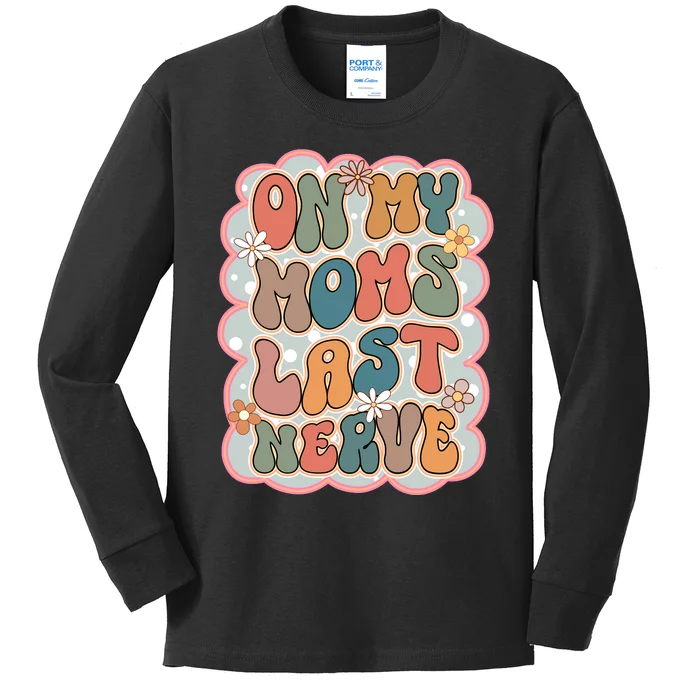 Baby Funny Retro Mom Kids Long Sleeve Shirt