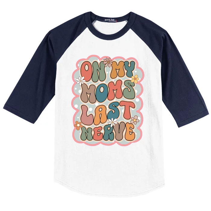 Baby Funny Retro Mom Baseball Sleeve Shirt