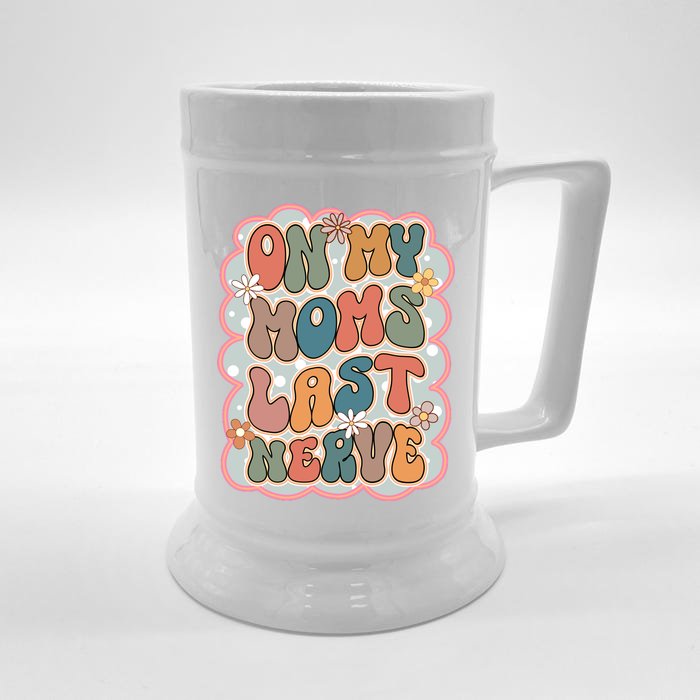 Baby Funny Retro Mom Front & Back Beer Stein