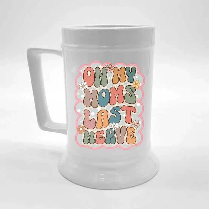 Baby Funny Retro Mom Front & Back Beer Stein