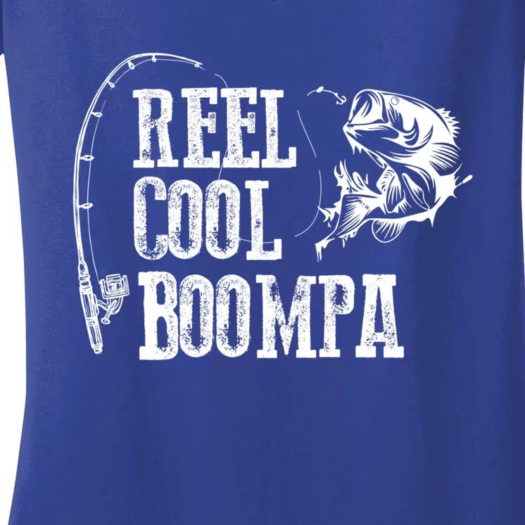 Boompa Fishing: Reel Cool Boompa Gift Women's V-Neck T-Shirt