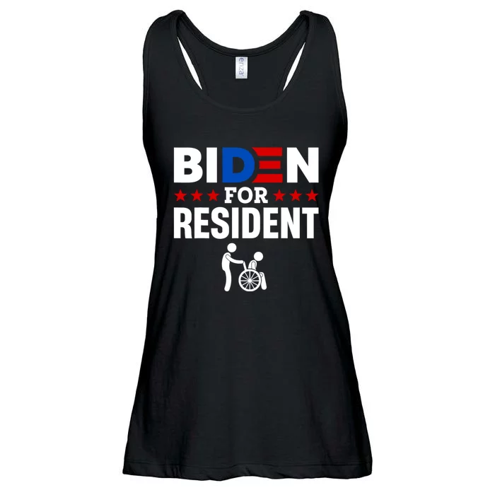 Biden For Resident Funny Anti Biden Ladies Essential Flowy Tank