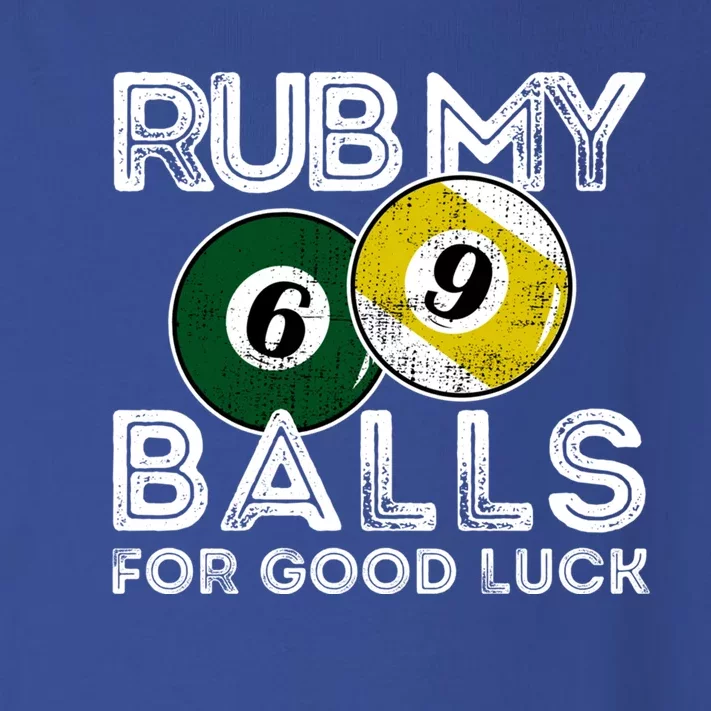 Billiards Funny Rub My Balls For Good Luck Gift Toddler Long Sleeve Shirt