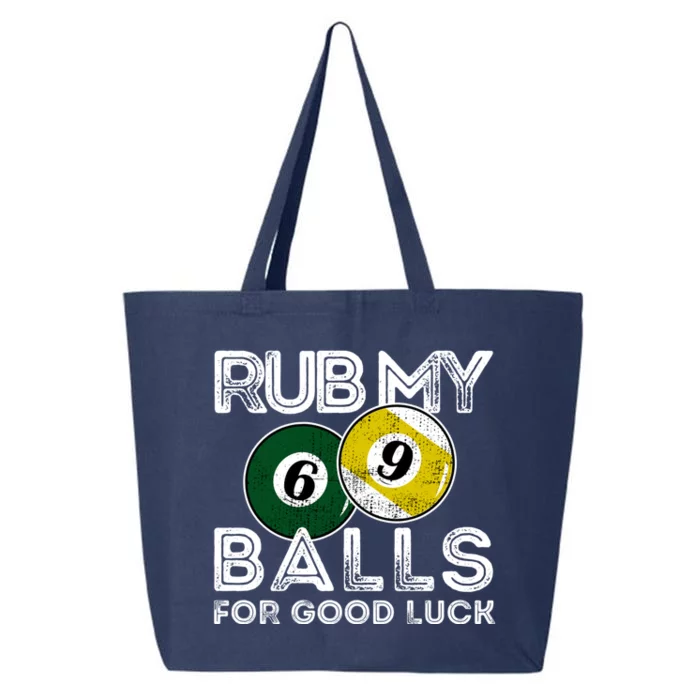 Billiards Funny Rub My Balls For Good Luck Gift 25L Jumbo Tote