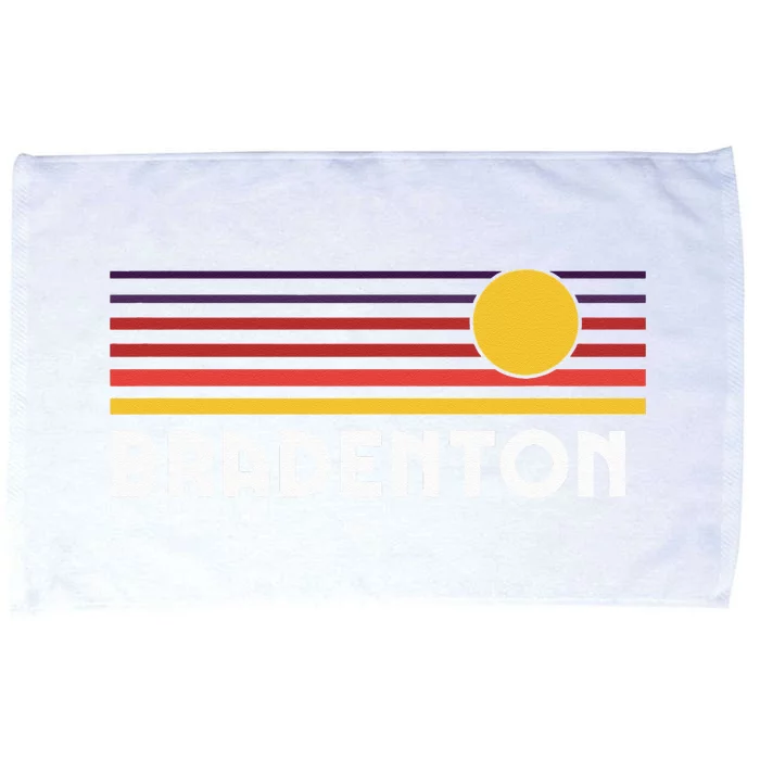 Bradenton Florida Retro Vintage Style Sunset Souvenir Microfiber Hand Towel