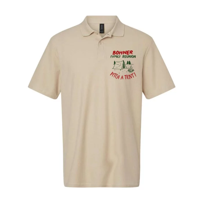 Bohner Family Reunion Pitch A Tent Family Matching Softstyle Adult Sport Polo