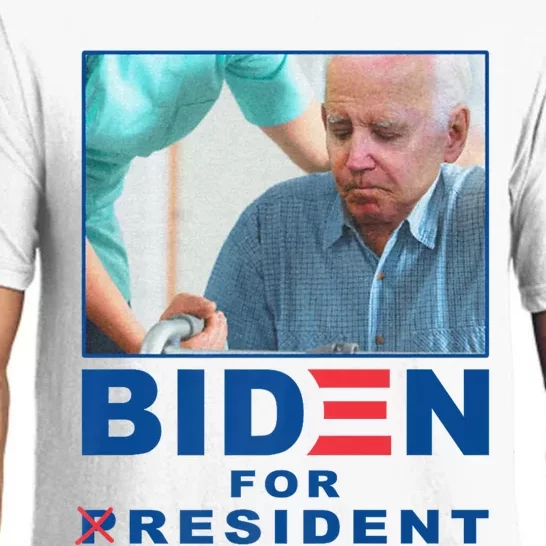 Biden For Resident Funny Biden Nursing Pajama Set