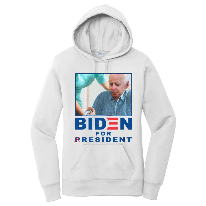 Biden For Resident Funny Biden Nursing Women's Pullover Hoodie